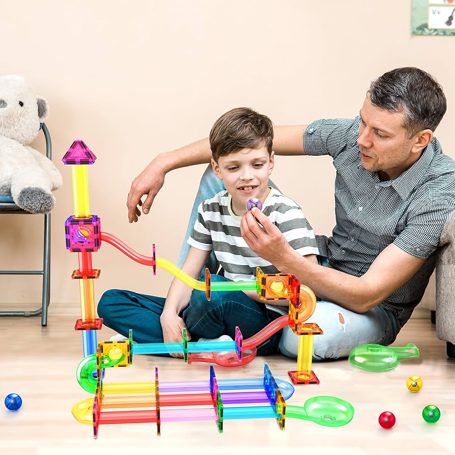 Amazon.com: PicassoTiles 8pc Marbles for Magnetic Block Tiles